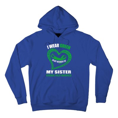 In My Memory Of My Sister Cerebral Palsy Awareness Gift Hoodie