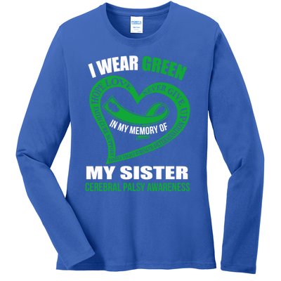 In My Memory Of My Sister Cerebral Palsy Awareness Gift Ladies Long Sleeve Shirt