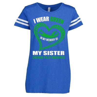 In My Memory Of My Sister Cerebral Palsy Awareness Gift Enza Ladies Jersey Football T-Shirt