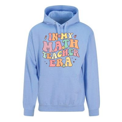 In My Math Teacher Era Retro Back To School Groovy Teacher Unisex Surf Hoodie