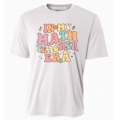 In My Math Teacher Era Retro Back To School Groovy Teacher Cooling Performance Crew T-Shirt