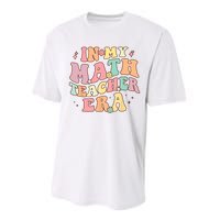 In My Math Teacher Era Retro Back To School Groovy Teacher Performance Sprint T-Shirt