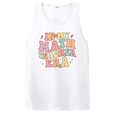 In My Math Teacher Era Retro Back To School Groovy Teacher PosiCharge Competitor Tank