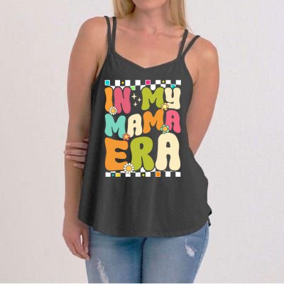 In My Mama Era Lover Groovy Retro Mom Mothers Day Women's Strappy Tank