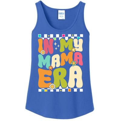 In My Mama Era Lover Groovy Retro Mom Mothers Day Ladies Essential Tank