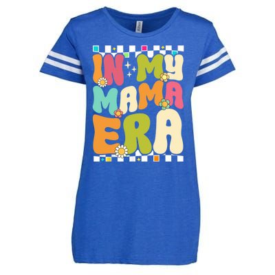 In My Mama Era Lover Groovy Retro Mom Mothers Day Enza Ladies Jersey Football T-Shirt