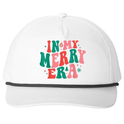 In My Merry Era Christmas Holiday Funny Gift Snapback Five-Panel Rope Hat