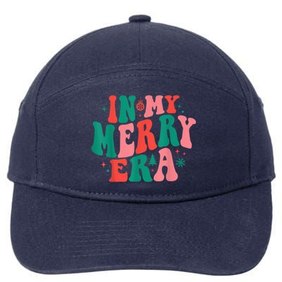 In My Merry Era Christmas Holiday Funny Gift 7-Panel Snapback Hat