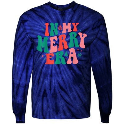 In My Merry Era Christmas Holiday Funny Gift Tie-Dye Long Sleeve Shirt