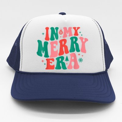 In My Merry Era Christmas Holiday Funny Gift Trucker Hat