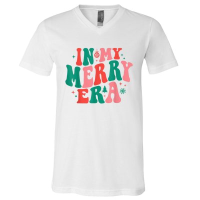 In My Merry Era Christmas Holiday Funny Gift V-Neck T-Shirt