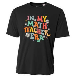 In My Math Teacher Era Retro Back To School Groovy Teacher Cooling Performance Crew T-Shirt