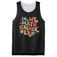 In My Math Teacher Era Retro Back To School Groovy Teacher Mesh Reversible Basketball Jersey Tank