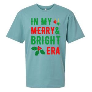 In My Merry And Bright Era Cute Christmas Era Xmas Lights Gift Sueded Cloud Jersey T-Shirt