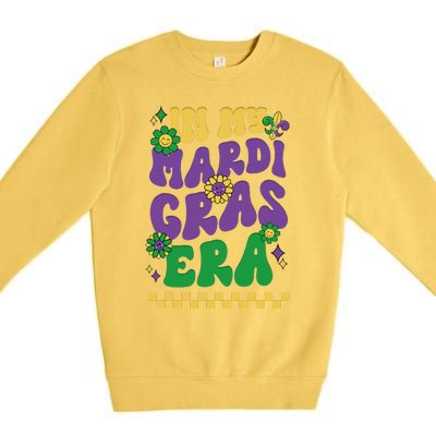 In My Mardi Gras Era Festival Retro Carnival Holiday Premium Crewneck Sweatshirt