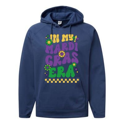 In My Mardi Gras Era Festival Retro Carnival Holiday Performance Fleece Hoodie