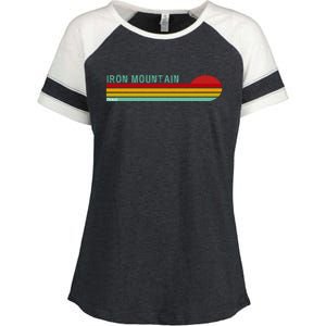 Iron Mountain Michigan Enza Ladies Jersey Colorblock Tee