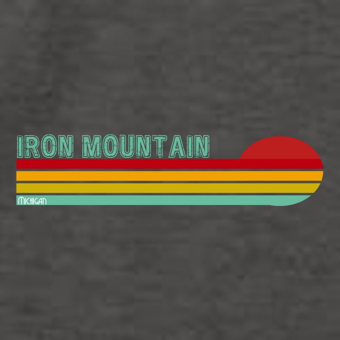 Iron Mountain Michigan Vector Backpack