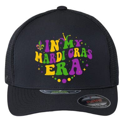 In My Mardi Gras Era Festival Retro Carnival Party Holiday Flexfit Unipanel Trucker Cap