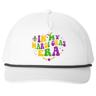 In My Mardi Gras Era Festival Retro Carnival Party Holiday Snapback Five-Panel Rope Hat