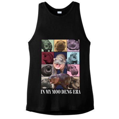 In My Moo Deng Era  Moo Deng Lover Ladies PosiCharge Tri-Blend Wicking Tank