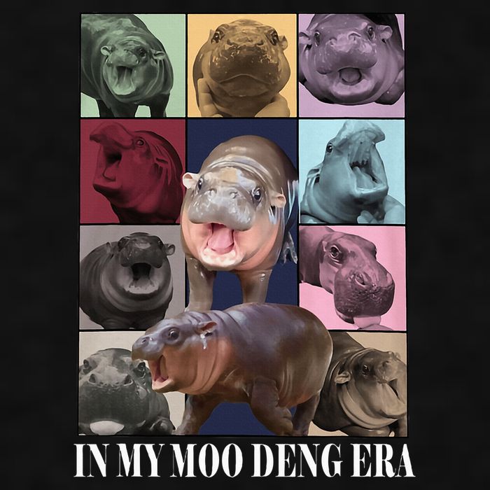 In My Moo Deng Era  Moo Deng Lover Ladies PosiCharge Tri-Blend Wicking Tank