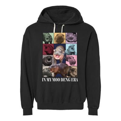 In My Moo Deng Era  Moo Deng Lover Garment-Dyed Fleece Hoodie