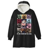 In My Moo Deng Era  Moo Deng Lover Hooded Wearable Blanket
