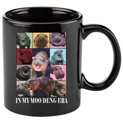 In My Moo Deng Era  Moo Deng Lover 11oz C Handle Ceramic Mug