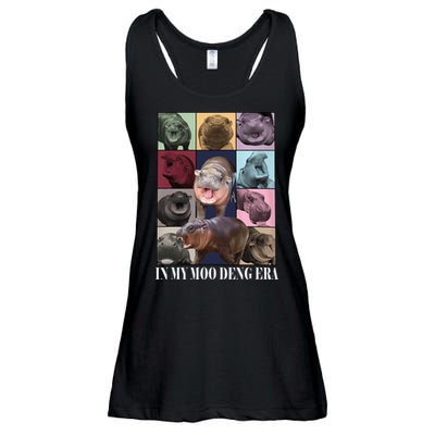 In My Moo Deng Era  Moo Deng Lover Ladies Essential Flowy Tank