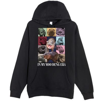 In My Moo Deng Era  Moo Deng Lover Premium Pullover Hoodie