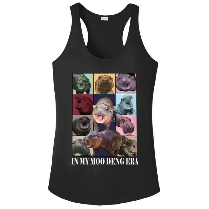 In My Moo Deng Era  Moo Deng Lover Ladies PosiCharge Competitor Racerback Tank