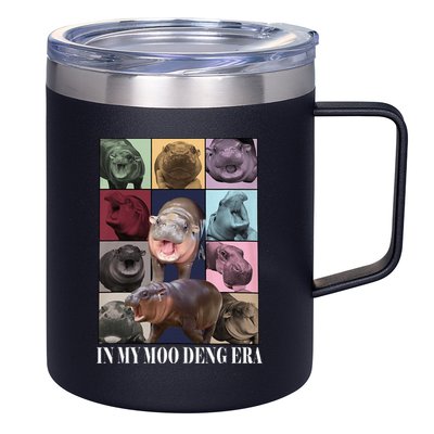 In My Moo Deng Era  Moo Deng Lover 12oz Stainless Steel Coffee Mug