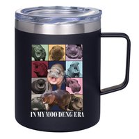 In My Moo Deng Era  Moo Deng Lover 12oz Stainless Steel Coffee Mug