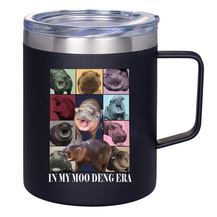 In My Moo Deng Era  Moo Deng Lover 12oz Stainless Steel Coffee Mug