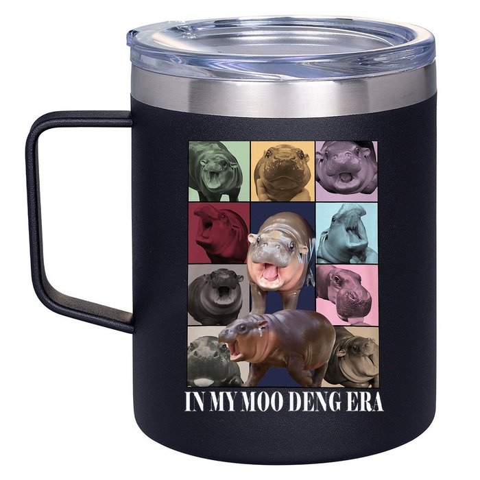 In My Moo Deng Era  Moo Deng Lover 12oz Stainless Steel Coffee Mug