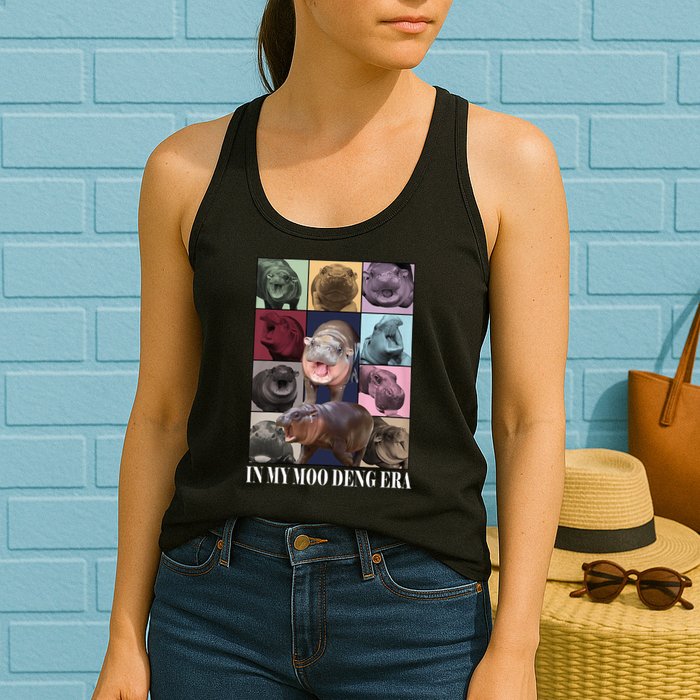 In My Moo Deng Era  Moo Deng Lover Womens Tank Top