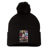 In My Moo Deng Era  Moo Deng Lover Pom Pom 12in Knit Beanie