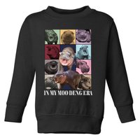 In My Moo Deng Era  Moo Deng Lover Toddler Sweatshirt