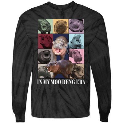 In My Moo Deng Era  Moo Deng Lover Tie-Dye Long Sleeve Shirt