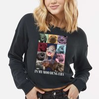 In My Moo Deng Era  Moo Deng Lover Cropped Pullover Crew