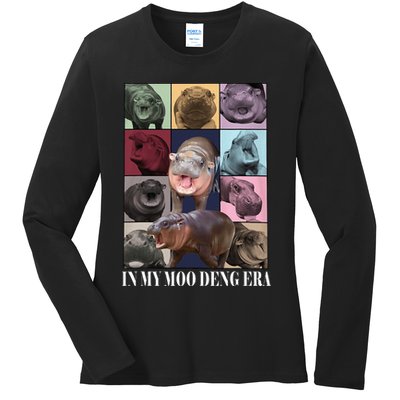 In My Moo Deng Era  Moo Deng Lover Ladies Long Sleeve Shirt