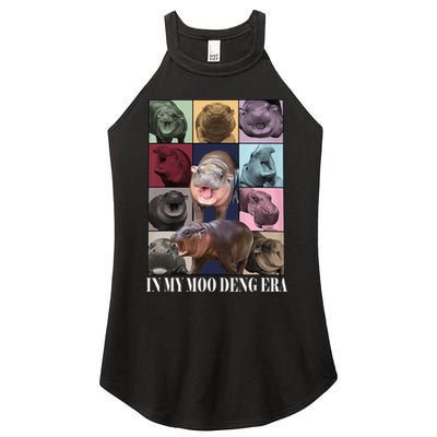 In My Moo Deng Era  Moo Deng Lover Women's Perfect Tri Rocker Tank