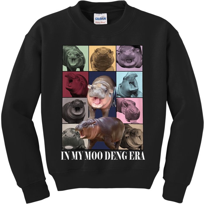 In My Moo Deng Era  Moo Deng Lover Kids Sweatshirt