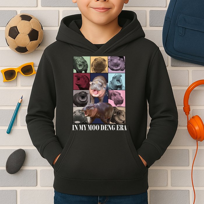 In My Moo Deng Era  Moo Deng Lover Kids Hoodie