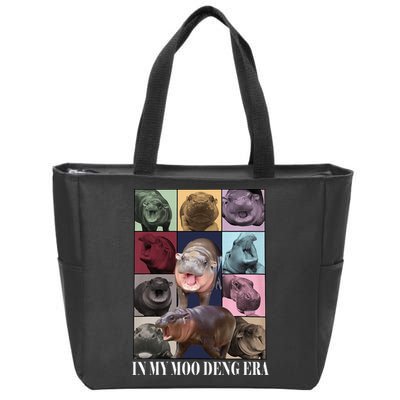 In My Moo Deng Era  Moo Deng Lover Zip Tote Bag