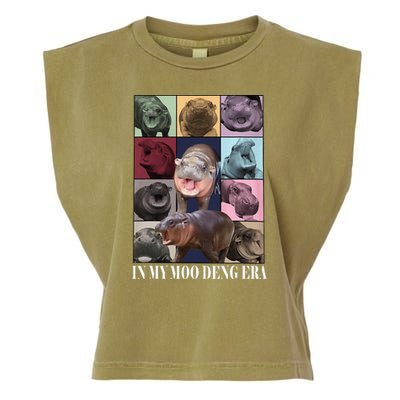 In My Moo Deng Era  Moo Deng Lover Garment-Dyed Women's Muscle Tee