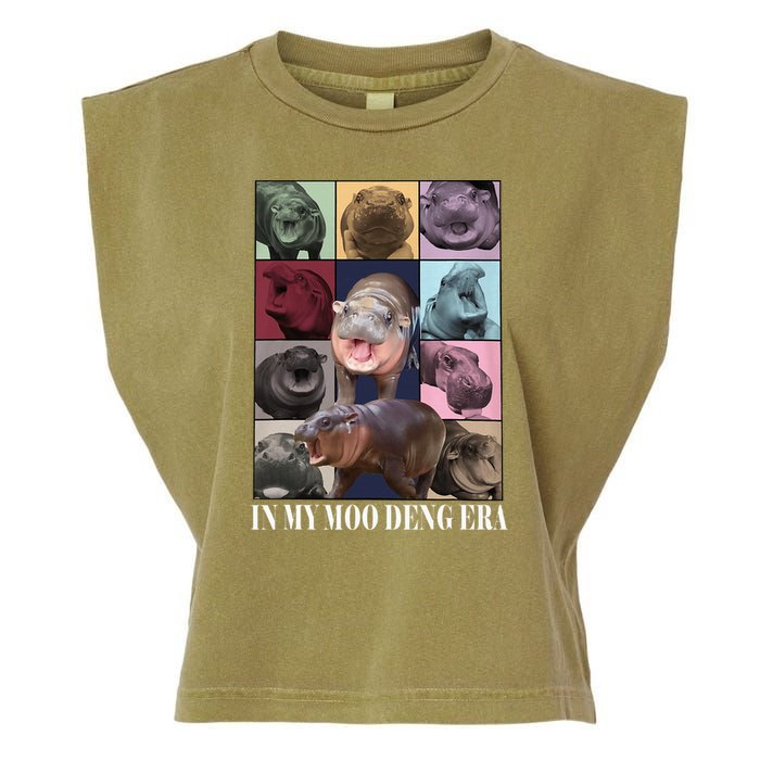 In My Moo Deng Era  Moo Deng Lover Garment-Dyed Women's Muscle Tee