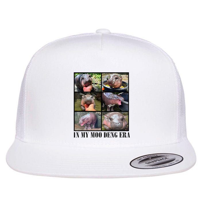 In My Moo Deng Era  Moo Deng Lover Flat Bill Trucker Hat