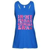 In My Merry Grandma Era Groovy Pink Christmas Grandma Gift Ladies Essential Flowy Tank